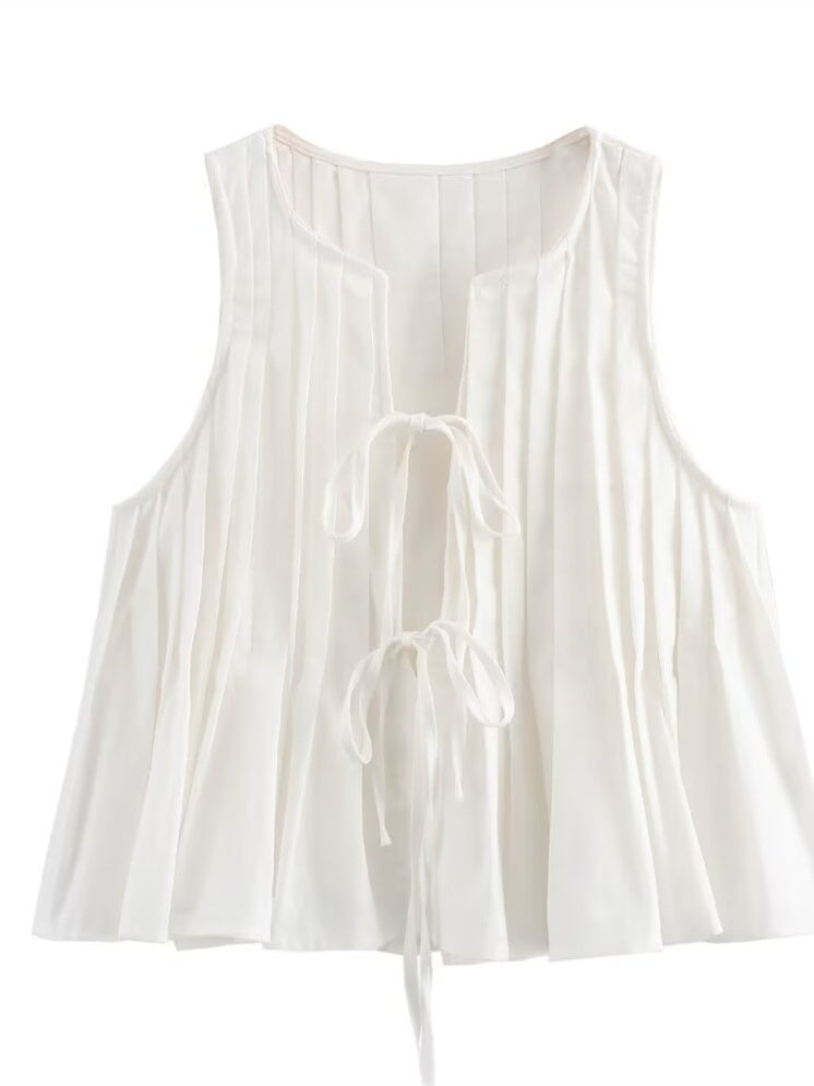 Liber Summer Women's Beach Strap Round Neck Sleeveless Two-Piece Suit