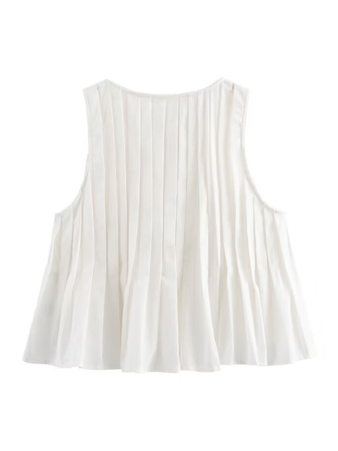 Liber Summer Women's Beach Strap Round Neck Sleeveless Two-Piece Suit