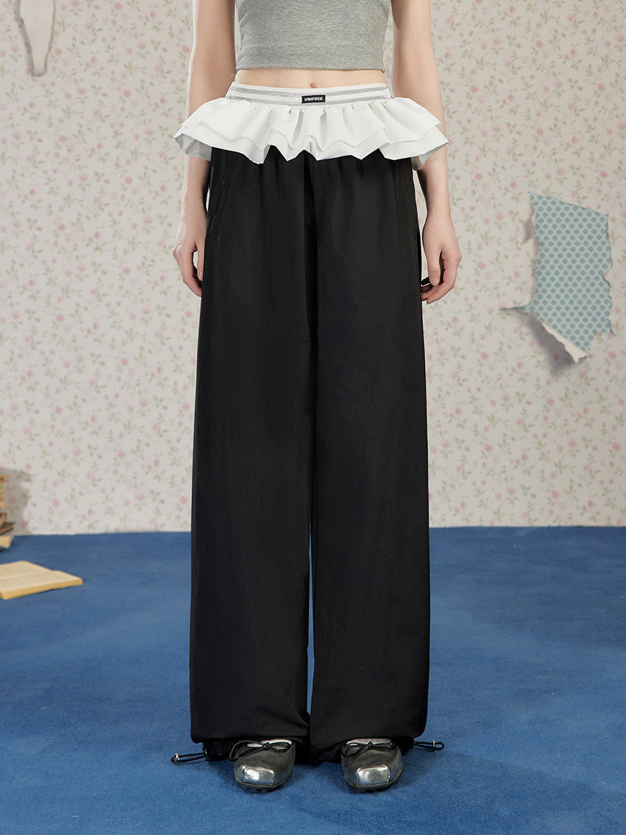 Liber Fall Women's Ruffles Pants