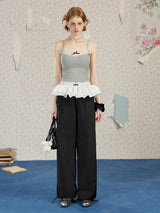 Liber Fall Women's Ruffles Pants