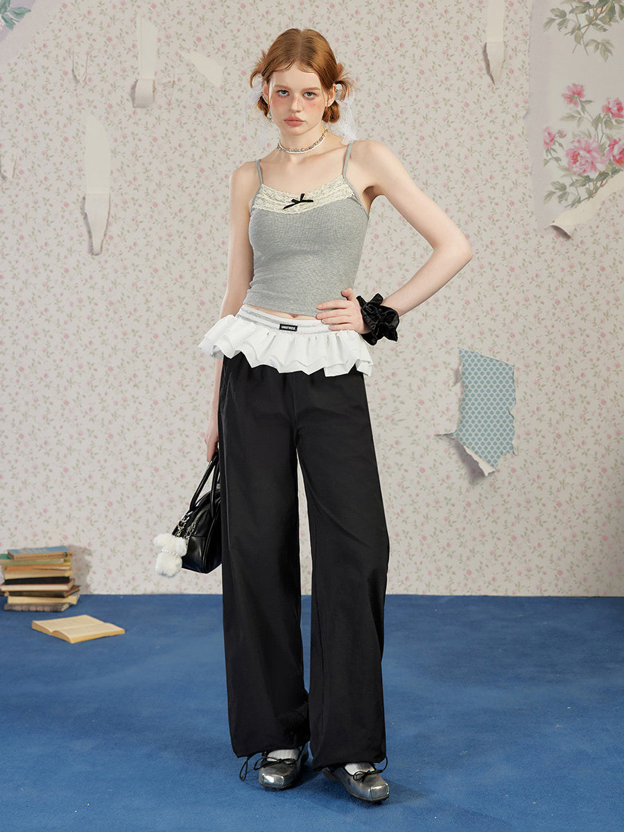 Liber Fall Women's Ruffles Pants