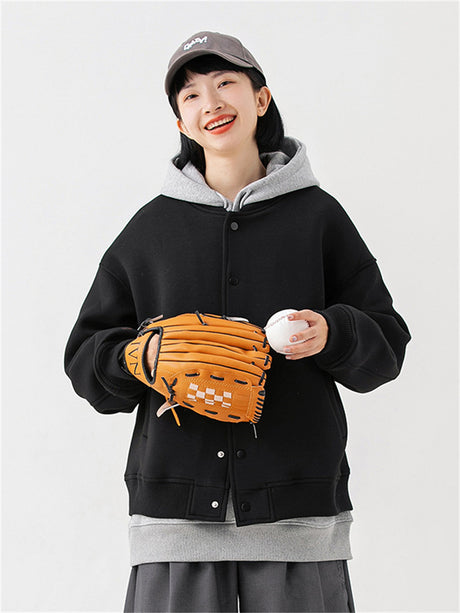 Liber Winter Men's Solid Embroidered Jacket