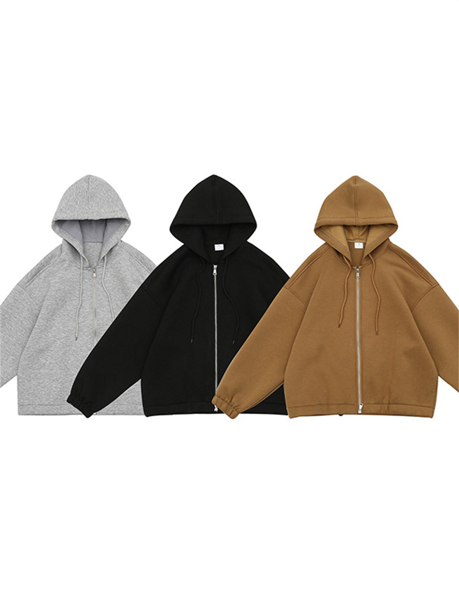 Liber Fall Men's Solid Zip-Up Jacket