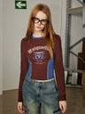 Liber Fall Women's Color Stitching T-Shirt