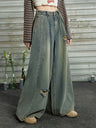 Liber Fall Women's Distressed Washed Jeans