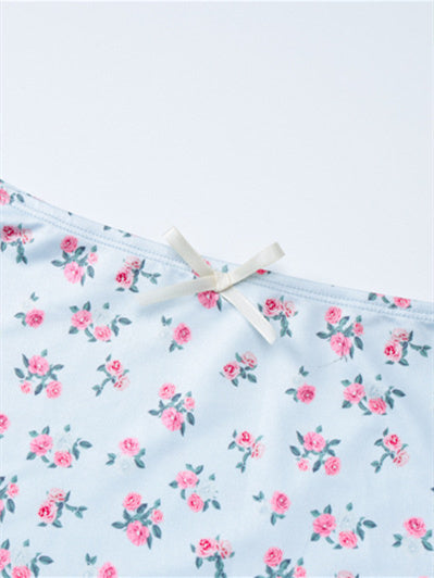Liber Summer Women's Print Slim Fit Two-Piece Set