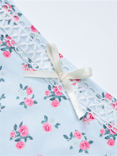 Liber Summer Women's Print Slim Fit Two-Piece Set
