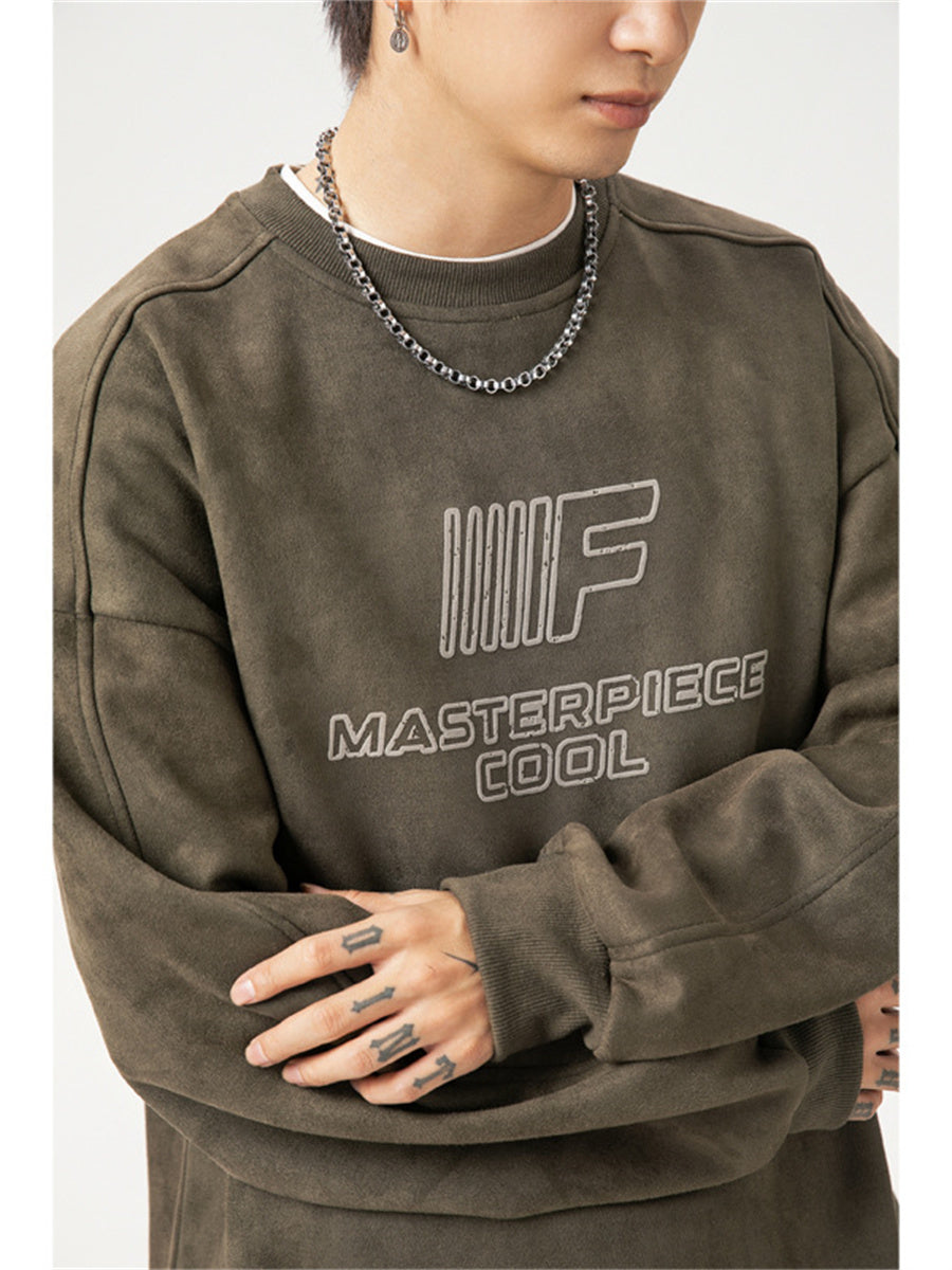 Liber AW men's topstitched sweatshirt