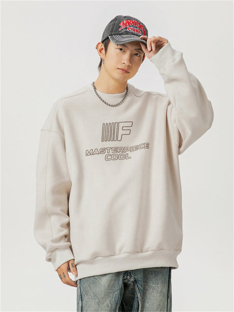 Liber AW men's topstitched sweatshirt