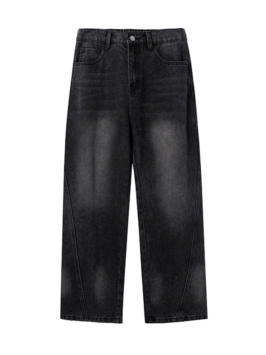 Liber AW Men's Distressed Washed Jeans