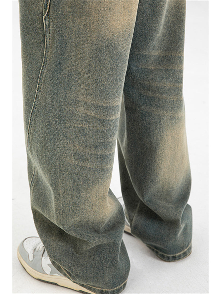 Liber AW Men's Distressed Washed Jeans