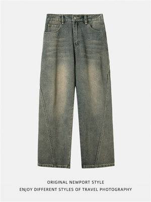 Liber AW Men's Distressed Washed Jeans