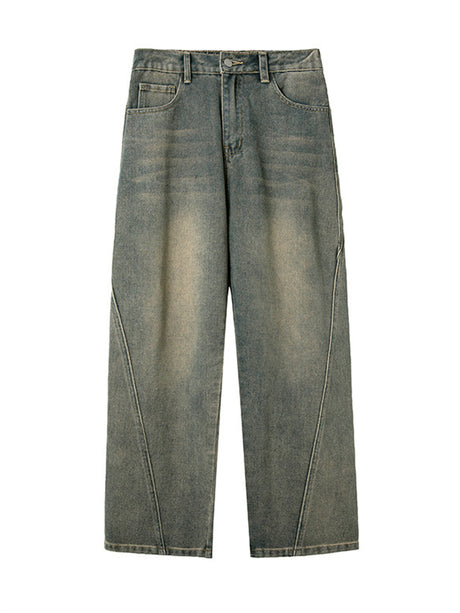 Liber AW Men's Distressed Washed Jeans