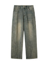 Liber AW Men's Distressed Washed Jeans