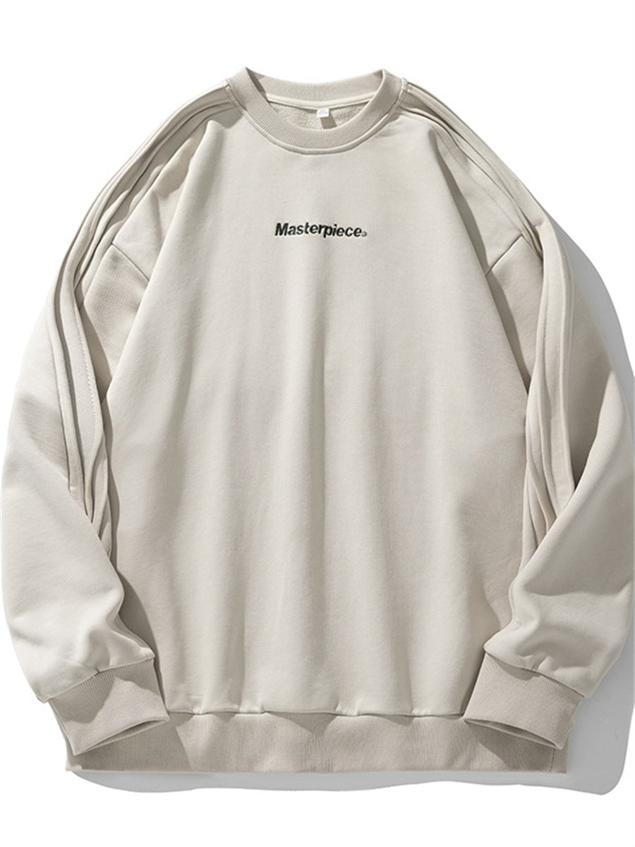 Liber AW Men's Pleated Printed Sweatshirt