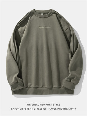 Liber AW Men's Pleated Printed Sweatshirt