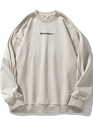 Liber AW Men's Pleated Printed Sweatshirt