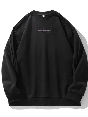Liber AW Men's Pleated Printed Sweatshirt