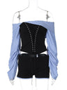 Liber Summer Women's Drawstring Two-Piece Set