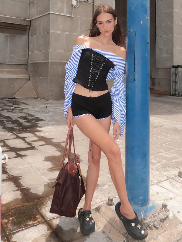 Liber Summer Women's Drawstring Two-Piece Set