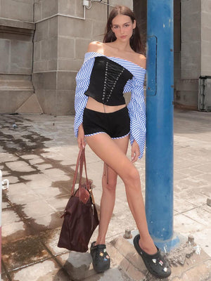 Liber Summer Women's Drawstring Two-Piece Set
