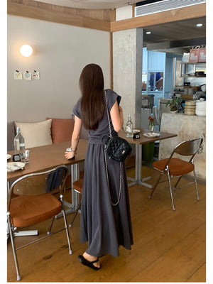 Liber Summer Women's Solid Color Two-Piece Set