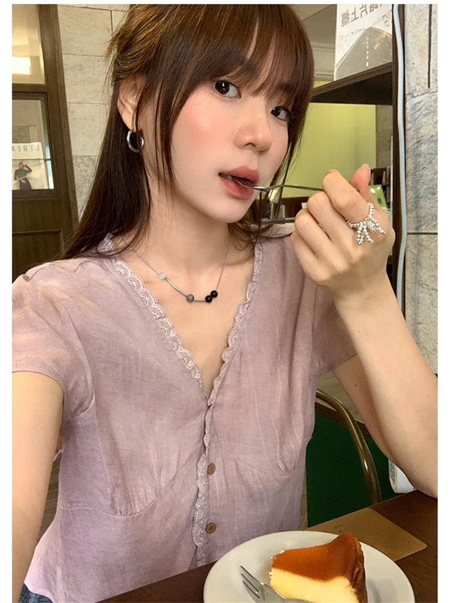 Liber Summer Women's Ruffled Shirt