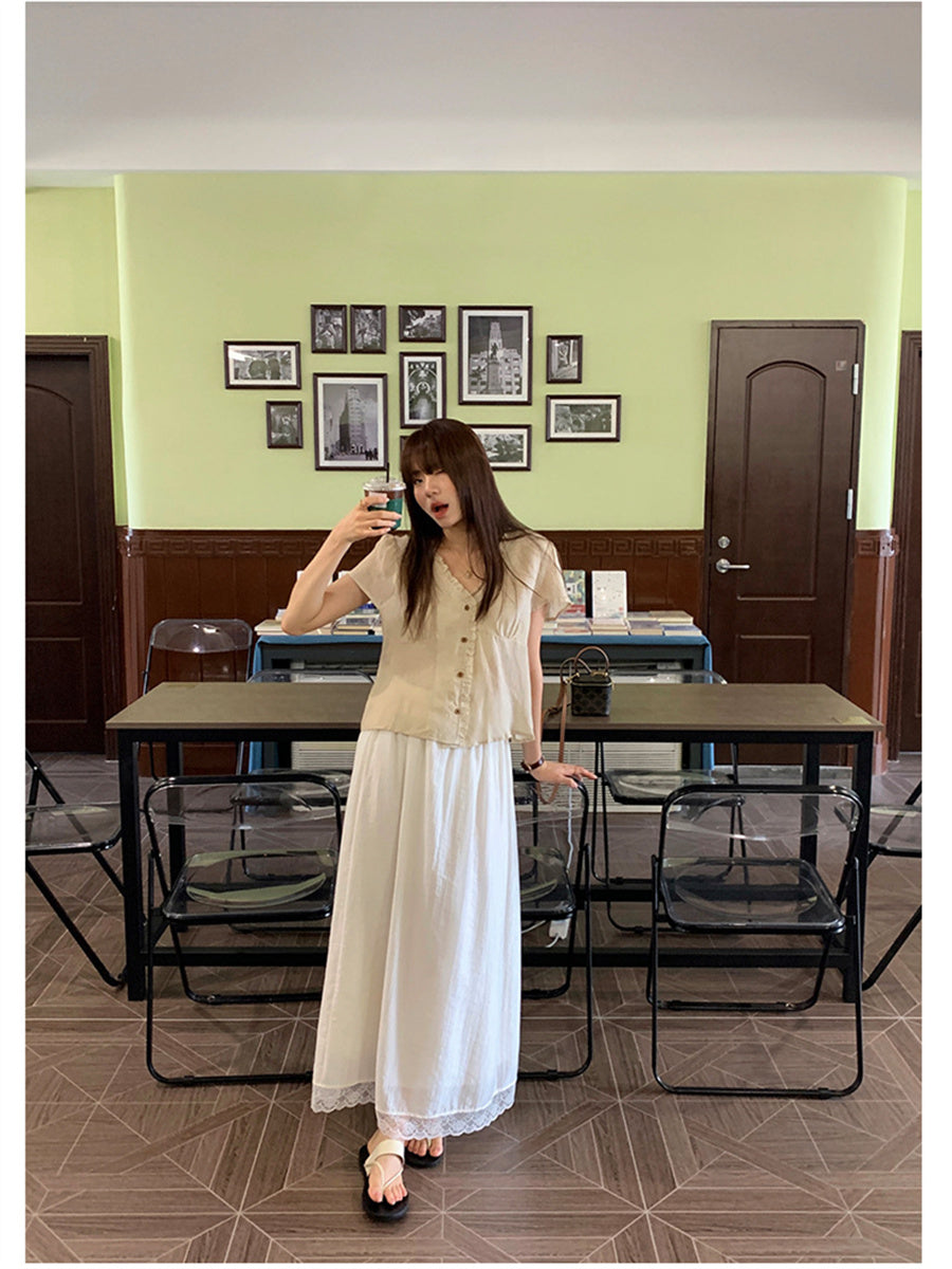 Liber Summer Women's Ruffled Shirt