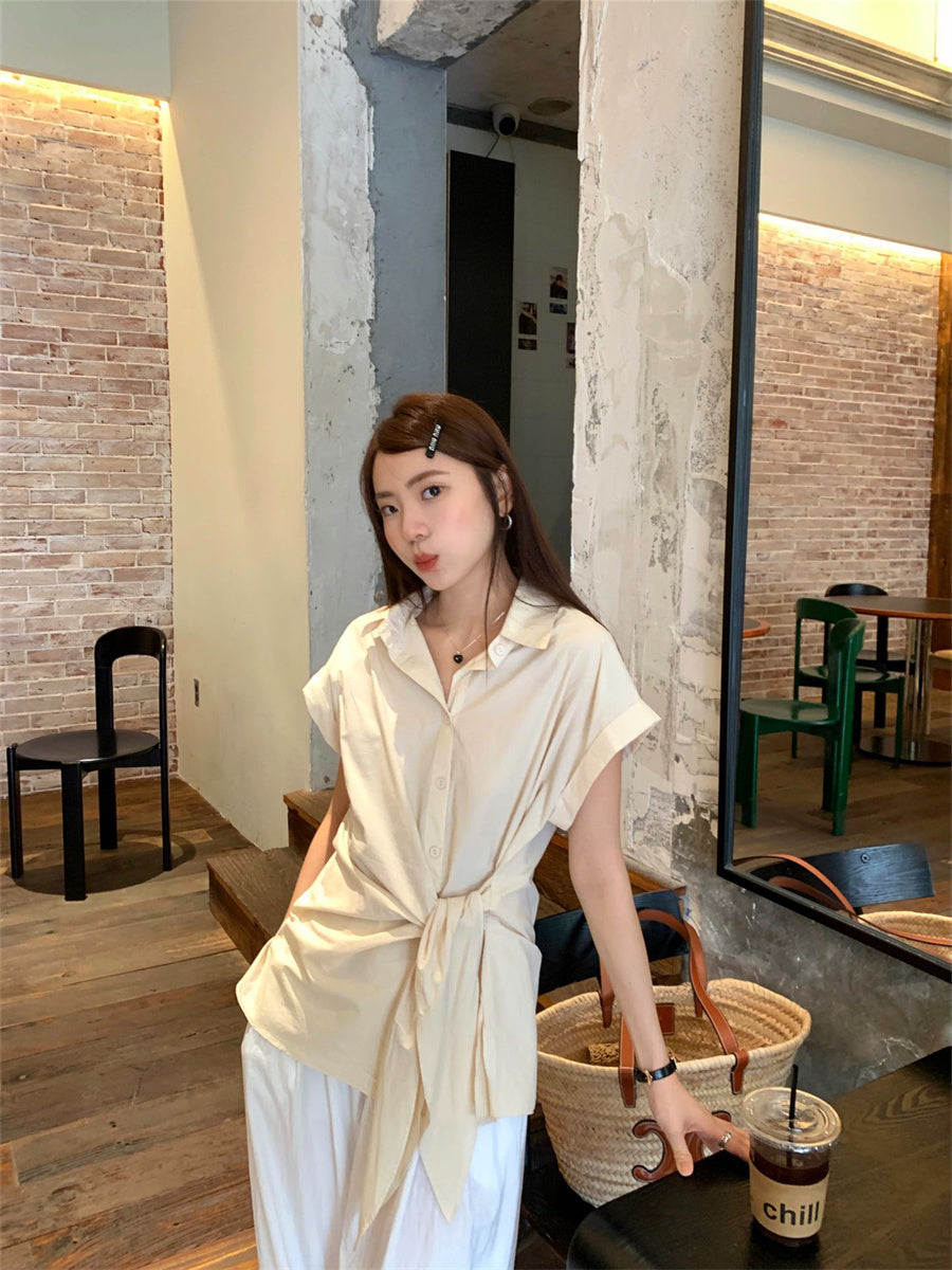 Liber Summer Women's Lace-up Shirt