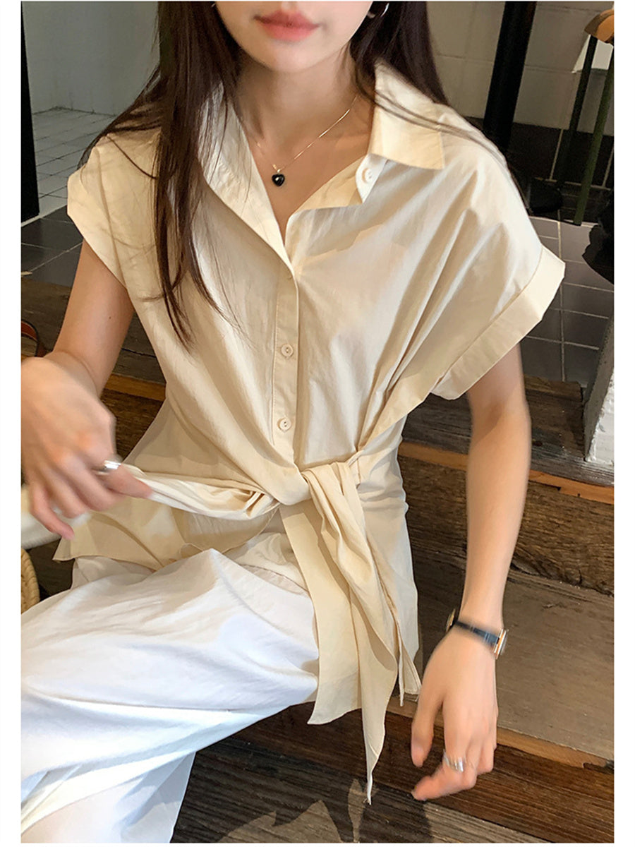 Liber Summer Women's Lace-up Shirt