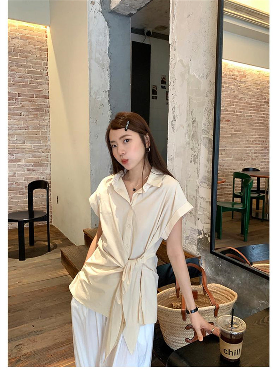 Liber Summer Women's Lace-up Shirt