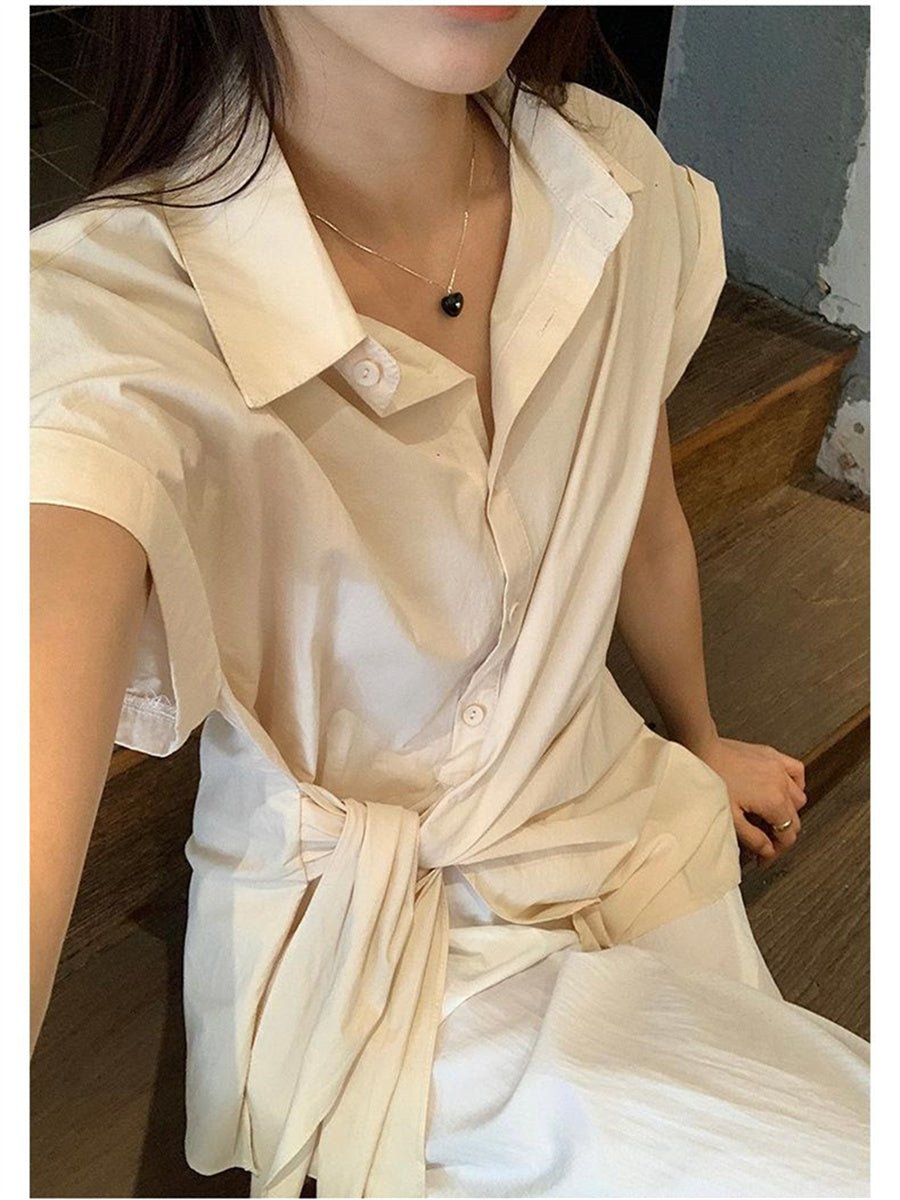 Liber Summer Women's Lace-up Shirt