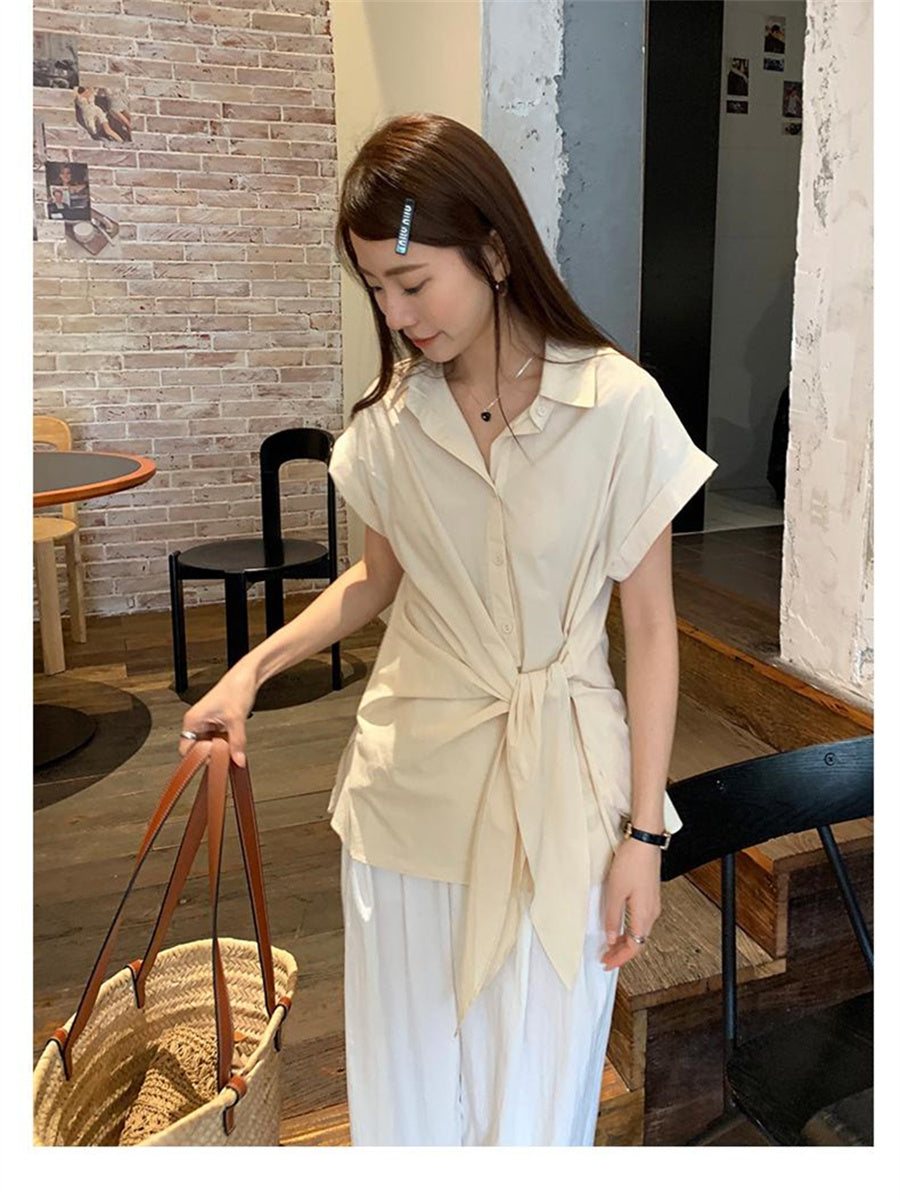 Liber Summer Women's Lace-up Shirt