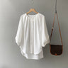 Liber Autumn Women's Solid Lantern Sleeve Shirt