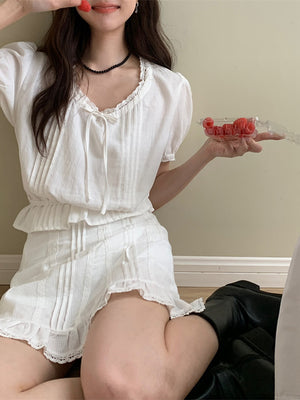 Liber Fall Women's Solid Two-Piece Set