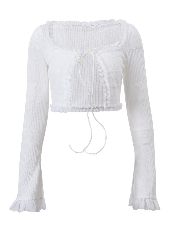 Liber Fall Women's Ruffle Two-Piece Set