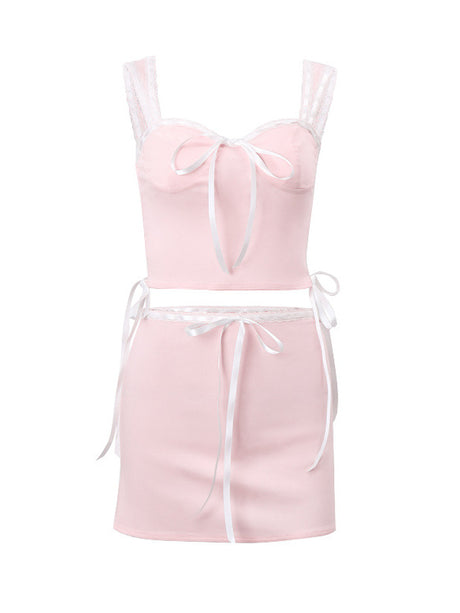 Liber autumn women's patchwork two-piece suit