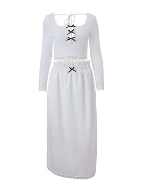 Liber Fall Women's Hollow Two-Piece Set