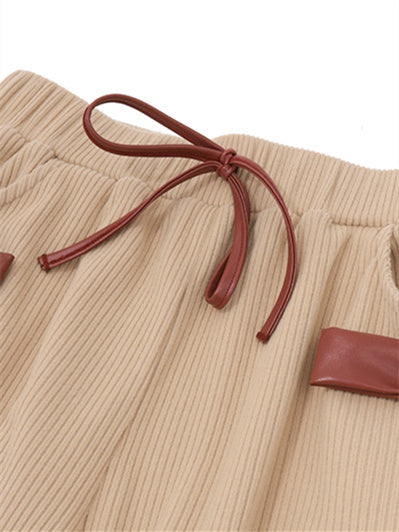 Liber Autumn Women's Bow Two-Piece Set