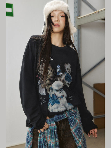 Liber Fall Women's Animal Print Sweatshirt