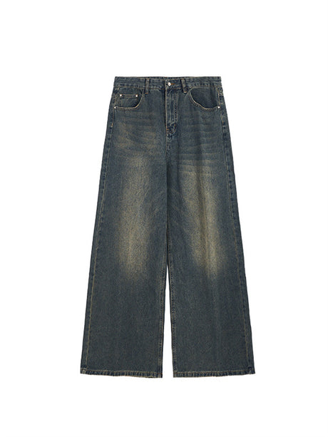 Liber AW Men's Denim Distressed Washed Jeans