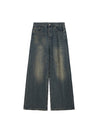 Liber AW Men's Denim Distressed Washed Jeans