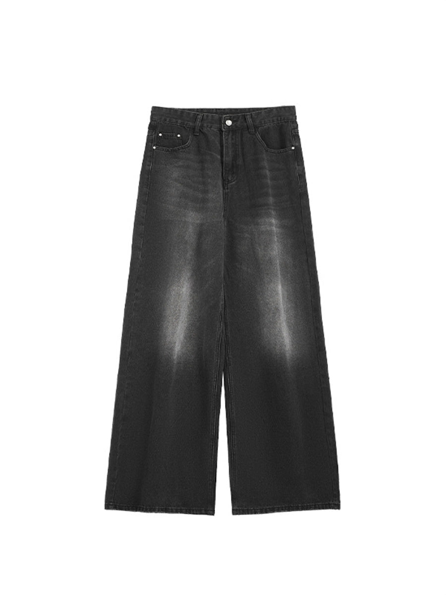 Liber AW Men's Denim Distressed Washed Jeans