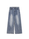 Liber AW Men's Denim Distressed Washed Jeans