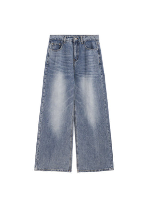 Liber AW Men's Denim Distressed Washed Jeans