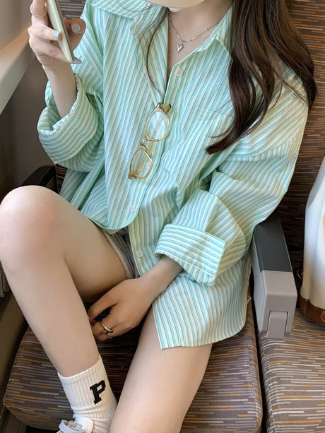 Liber Fall Women's Striped Shirt