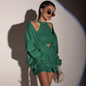 Liber Autumn Women's 3 Color Tank Top and Short Dress Two-Piece Set