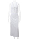 Liber Summer Women's Solid Color Two-Piece Set