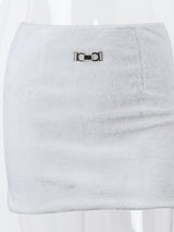 Liber Spring and Autumn Women's Lace Patchwork Skirt
