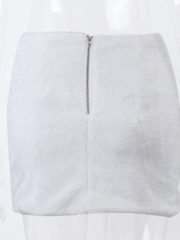 Liber Spring and Autumn Women's Lace Patchwork Skirt